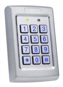 Rosslare AC-Q41SB Backlit Slim Anti-Vandal Standalone Keypad ...